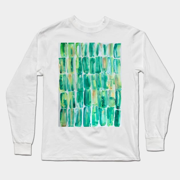 Green Pastures, Sugarcane Long Sleeve T-Shirt by ANoelleJay